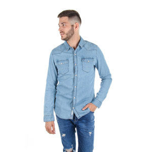 Tommy Hilfiger pánská džínová košile Essential - L (412)